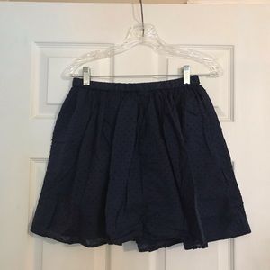 Girls Gap Kids Navy Blue Skirt Embroidered Size 14-16